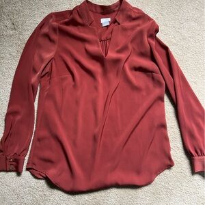 Chicos Size 0 Blouse- Orange